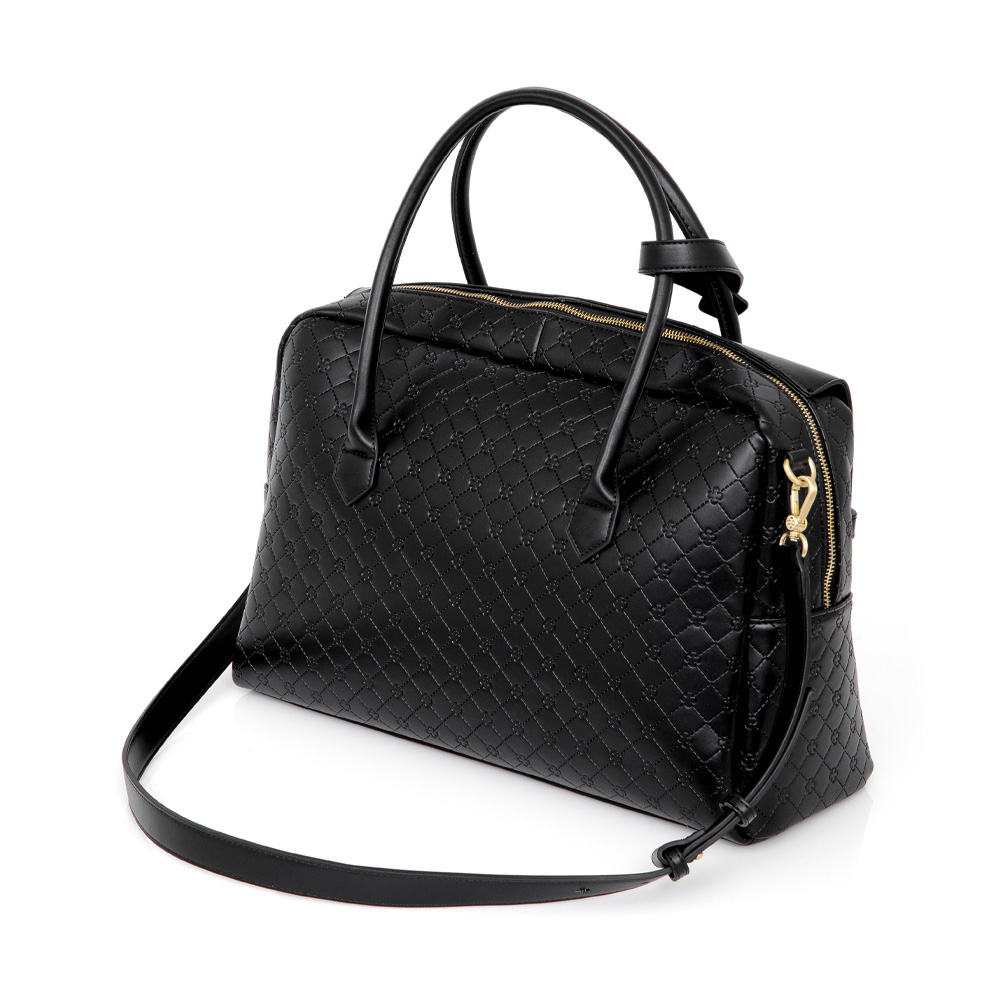 MALA DE MÃO PRETA MONOGRAMA image number 1