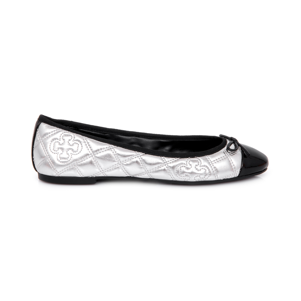 SAPATILHA METALIZADA PRATA E PRETA MATELASS&Ecirc; image number 0