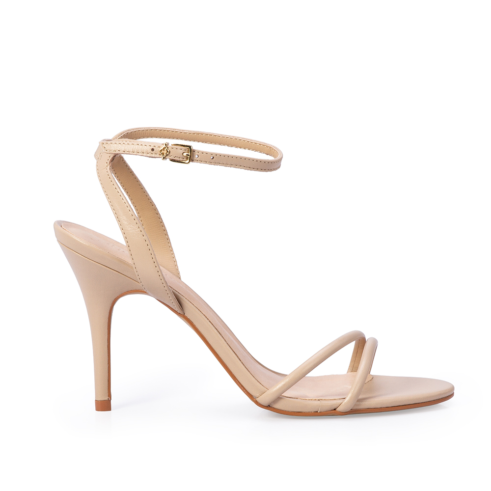 SAND&Aacute;LIA SALTO ALTO NUDE SEDA DE COURO image number 0