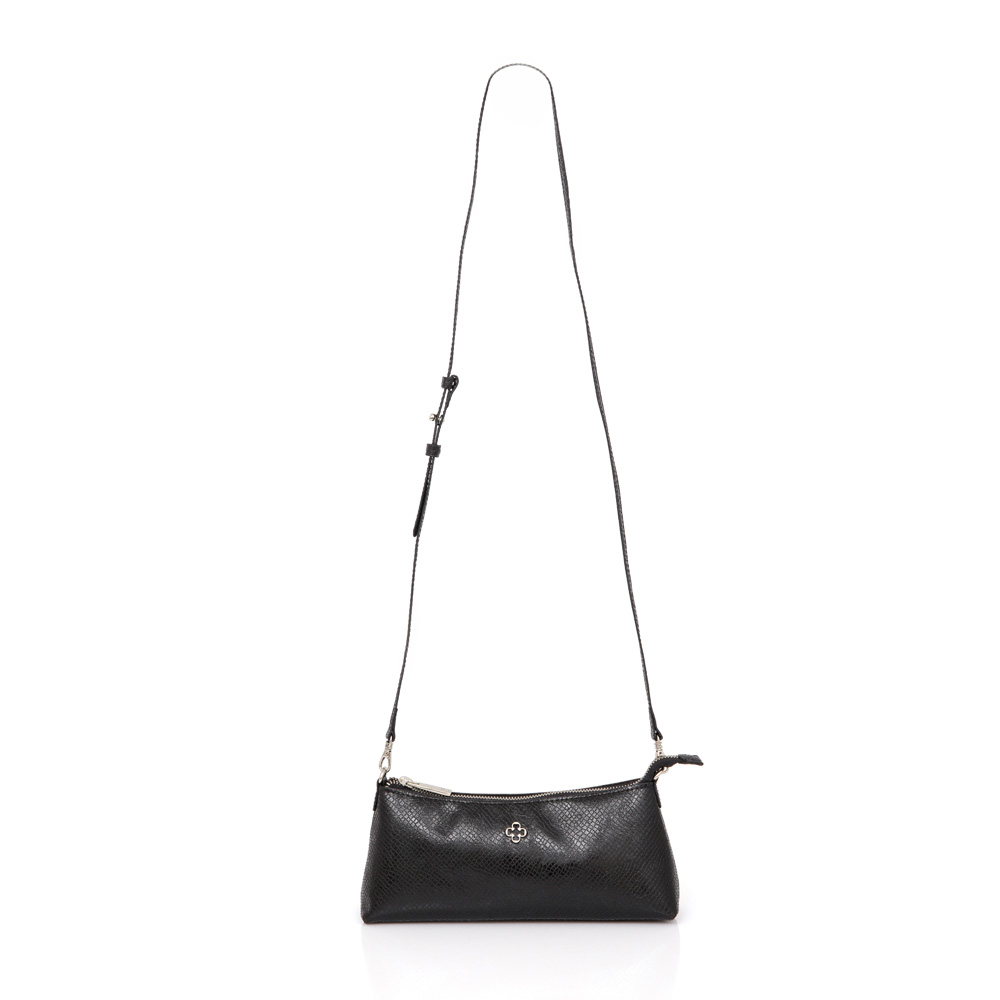 BOLSA PEQUENA TIRACOLO SERPENTE PRETA SHOULDER BAG image number 3