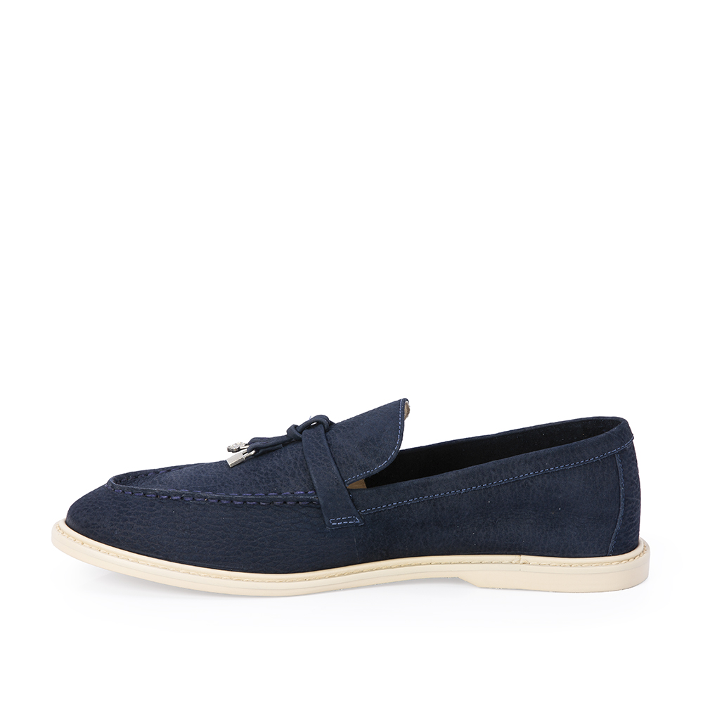 LOAFER MOCASSIM MARINHO AZZURRO COURO NOBUCK image number 2