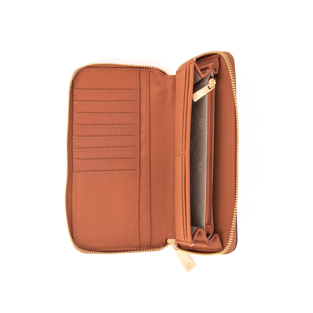 CARTEIRA CARAMELO MONOGRAMA BOLSO Z&Iacute;PER image number 4