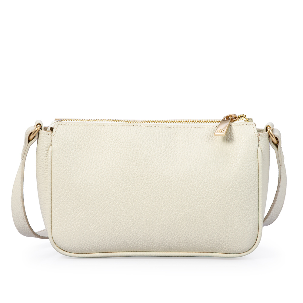 BOLSA PEQUENA TIRACOLO BRANCA DUNA DE COURO SHOULDER BAG image number 2