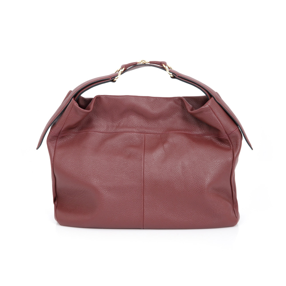 BOLSA CAPODARTE COURO BORGONHA HOBO image number 2