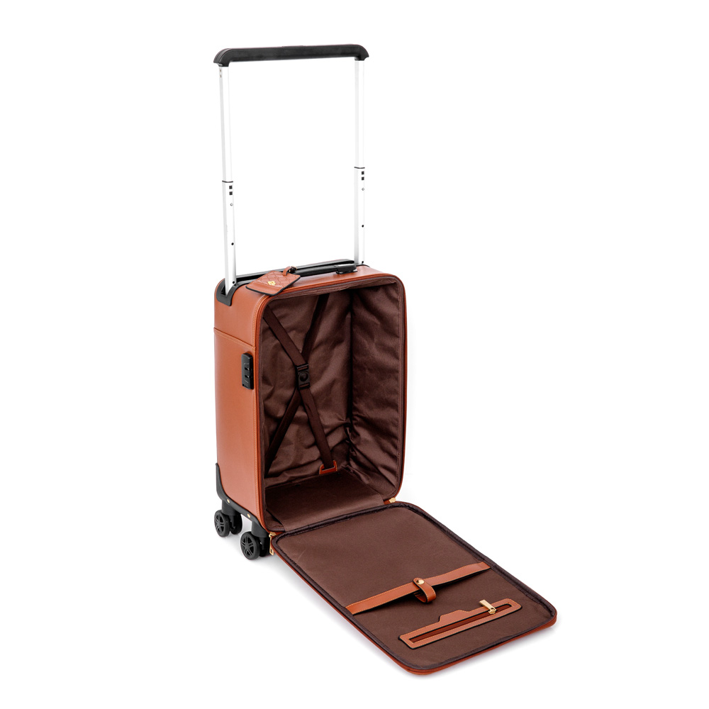 MALA DE BORDO 4 RODAS 360&deg; CARAMELO MONOGRAMA + TAG IDENTIFICA&Ccedil;&Atilde;O image number 3