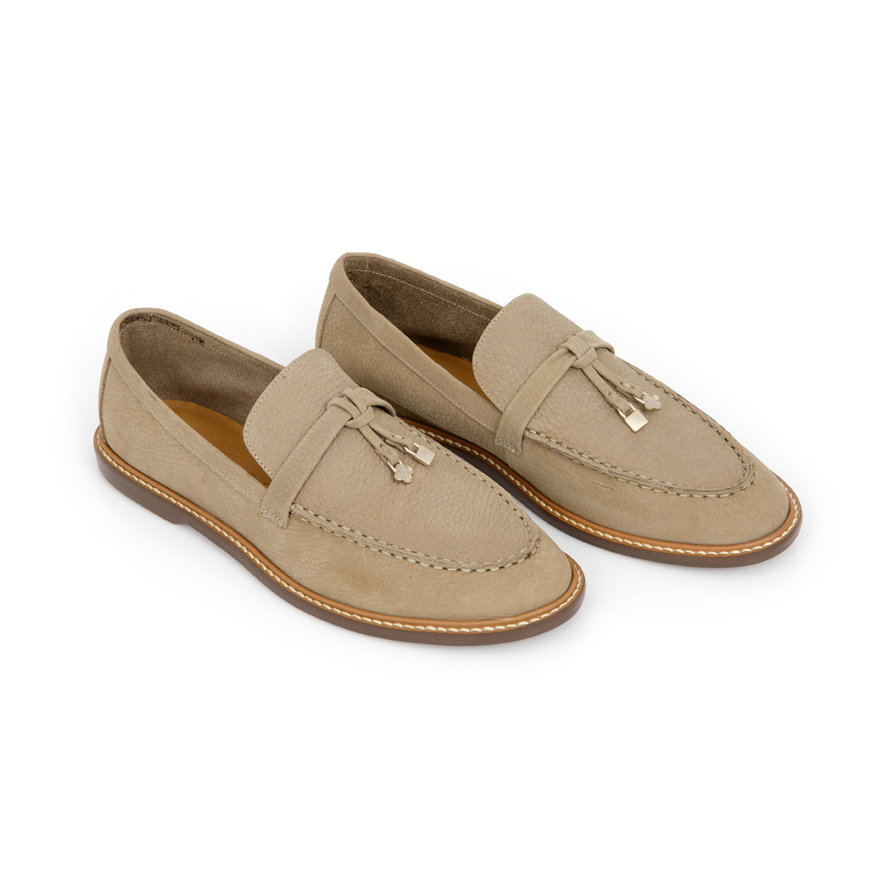 LOAFER MOCASSIM VERDE ALBERO COURO NOBUCK image number 1