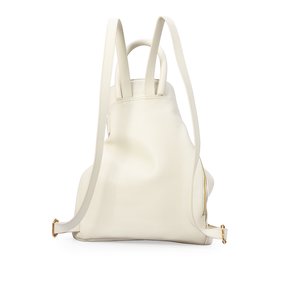MOCHILA FEMININA BUCKET BRANCA DUNA DE COURO image number 2