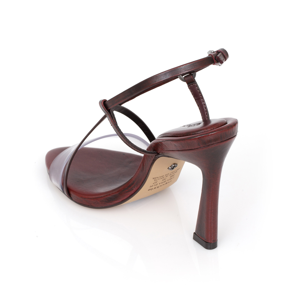 SAND&Aacute;LIA SALTO ALTO DE COURO BORD&Ocirc; TIRA VINIL image number 2