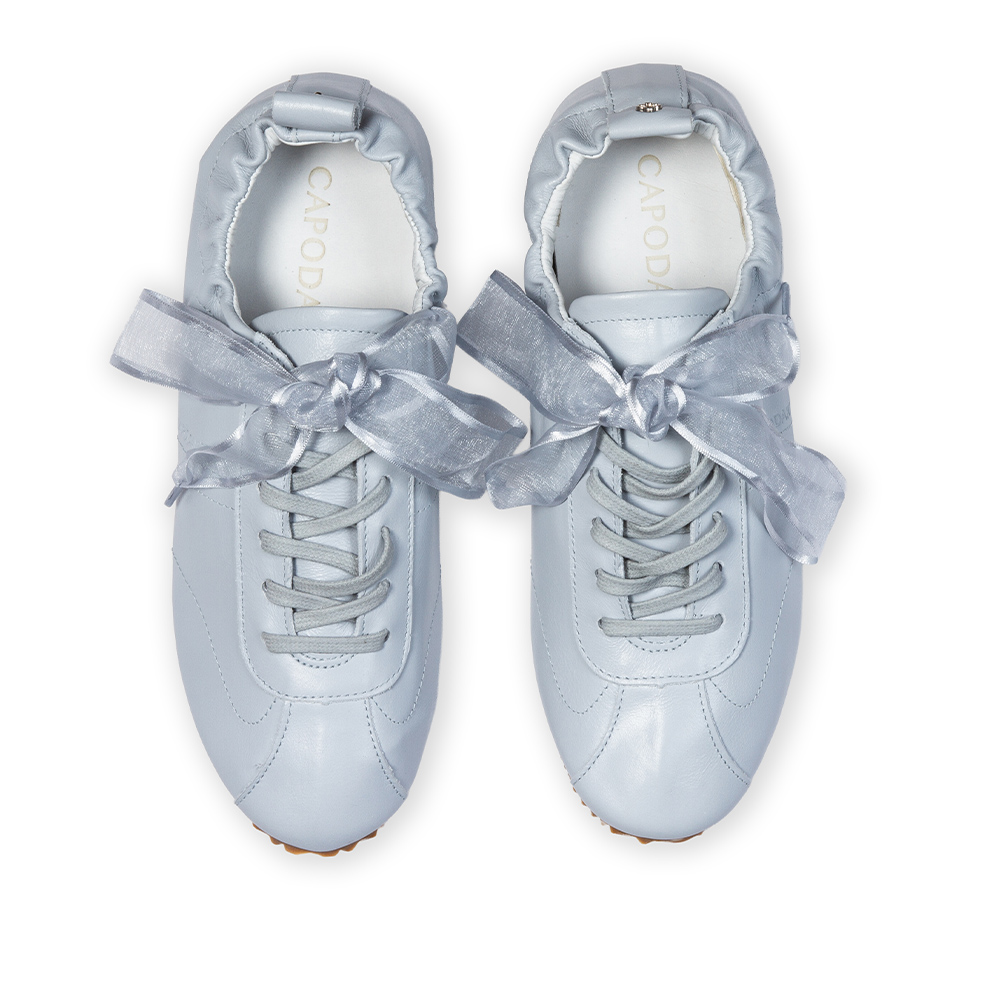 TÊNIS FEMININO AZUL DE COURO BALLERINA SNEAKERS image number 4