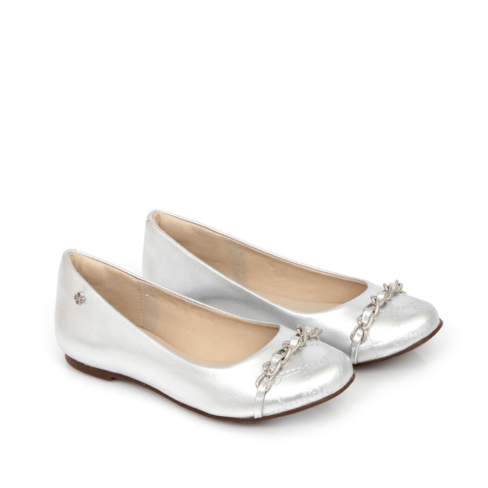 SAPATILHA PRATA INFANTIL MONOGRAMA CORRENTE image number 1