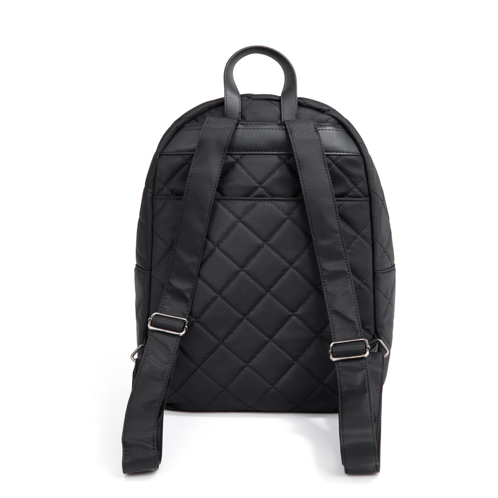 MOCHILA FEMININA PRETA MATELASS&Ecirc; image number 3