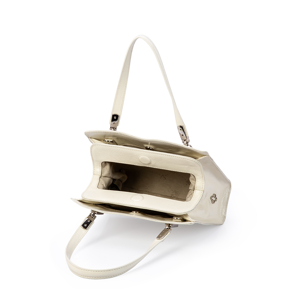 BOLSA TIRACOLO BRANCA DUNA DE COURO TOTE image number 4