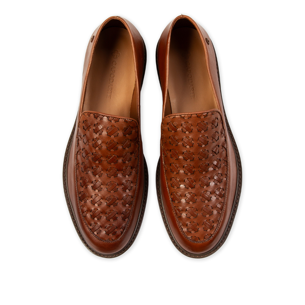 LOAFER MOCASSIM MARROM DE COURO TRESS&Ecirc; image number 4