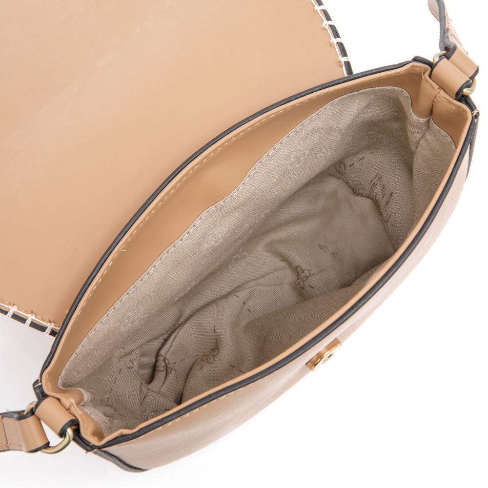 BOLSA TRANSVERSAL COURO CARAMELO image number 4