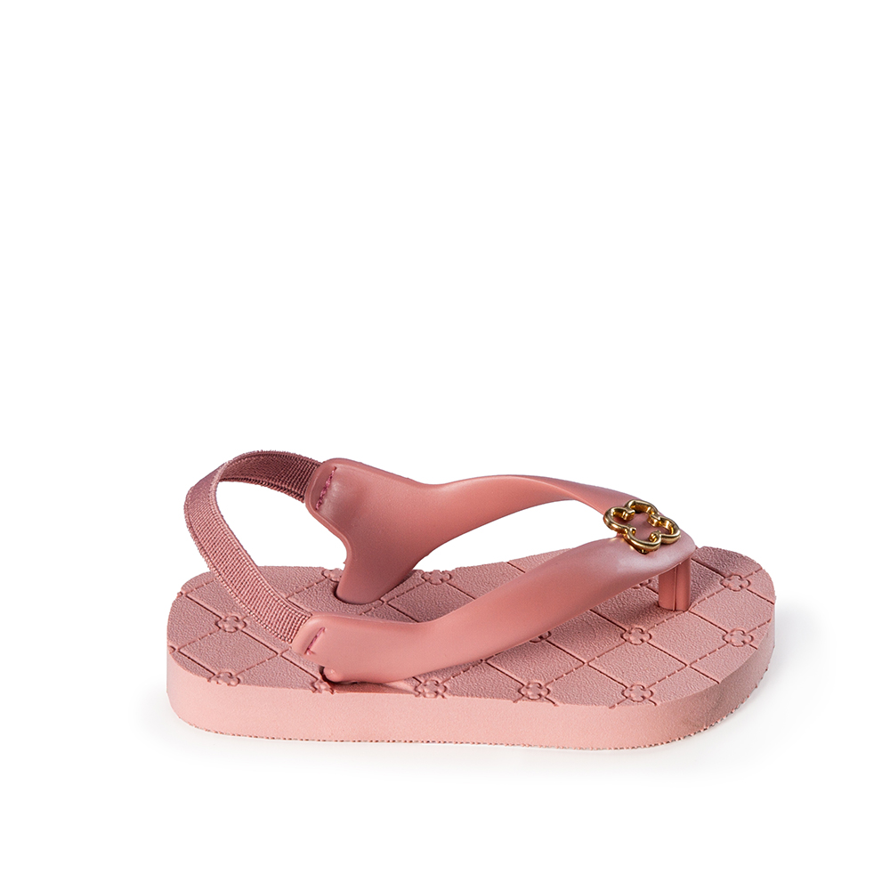 CHINELO BEBÊ ROSÊ MONOGRAMA COM ELÁSTICO image number 0