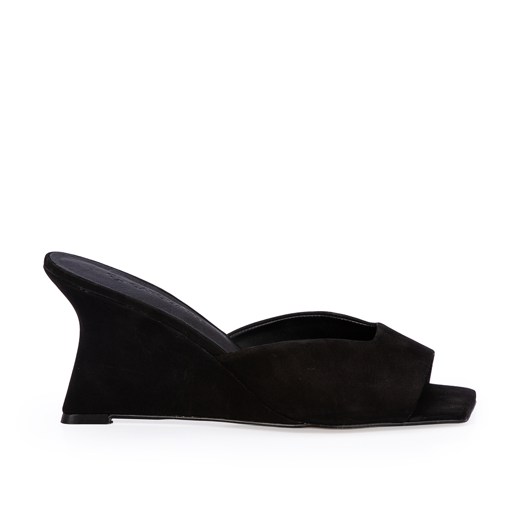 MULE SALTO ANABELA PRETA COURO NOBUCK image number 0