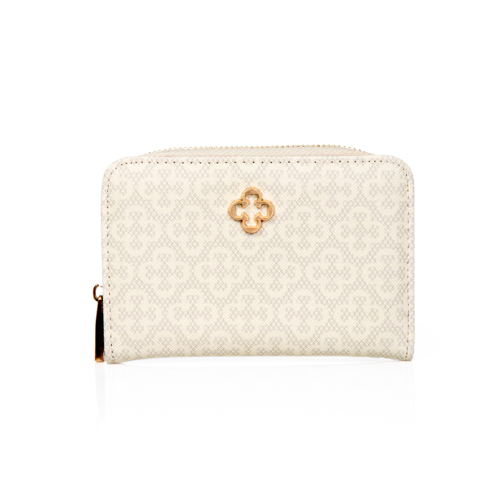 CARTEIRA PEQUENA BRANCA MONOGRAMA Z&Iacute;PER image number 0