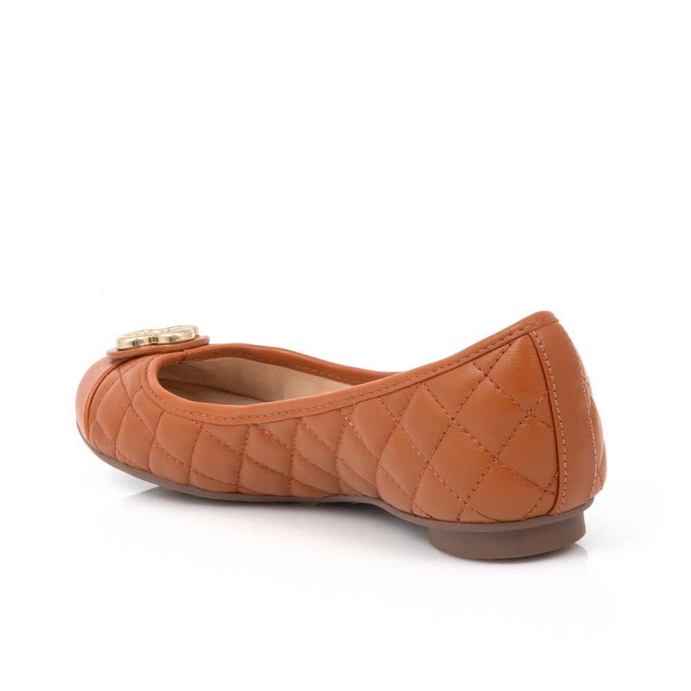 SAPATILHA DE COURO CARAMELO CAMEL CATHERINE image number 2
