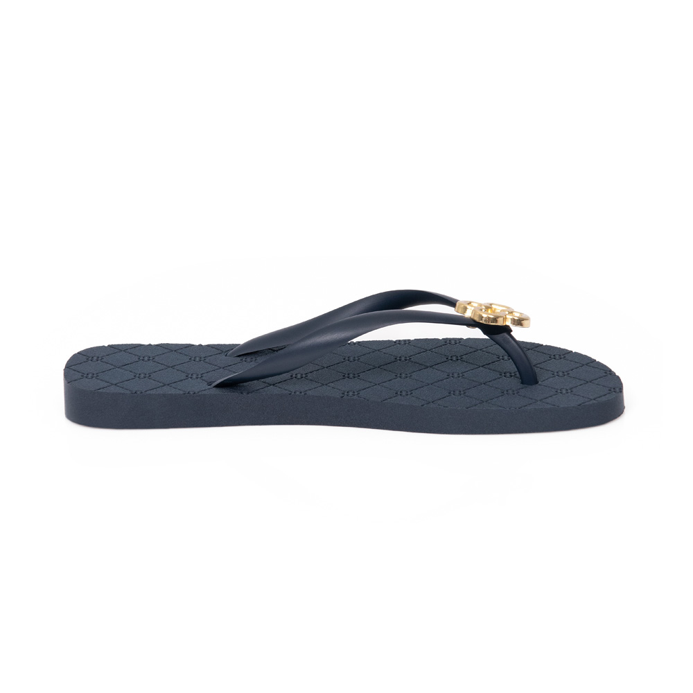 CHINELO DE DEDO MONOGRAMA MARINHO AZZURRO LOGO DOURADO image number 0