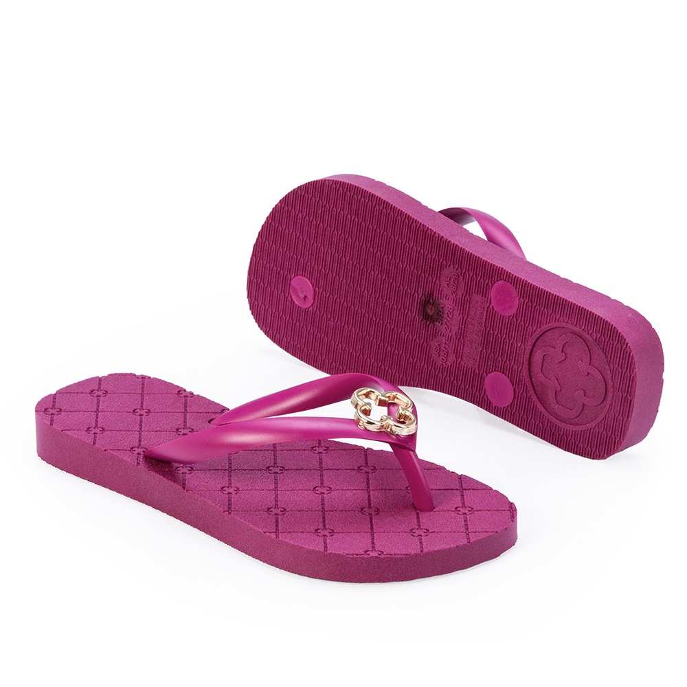 CHINELO DE DEDO INFANTIL ROSA F&Uacute;CSIA INJETADO TREVO image number 3