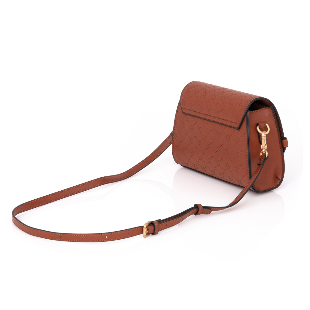 BOLSA PEQUENA CARAMELO TRANSVERSAL image number 1