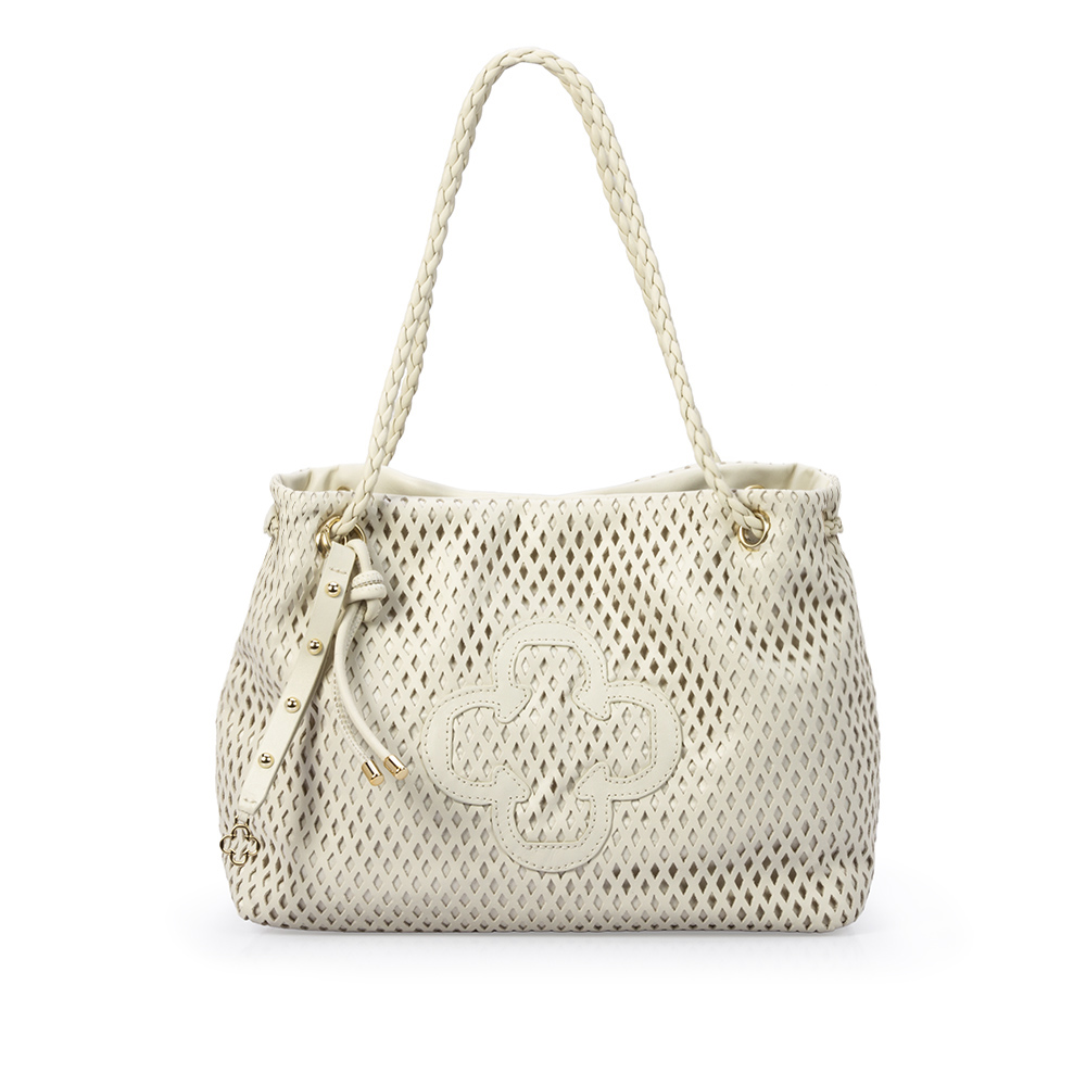 BOLSA BRANCA DUNA DE COURO SHOPPER image number 0