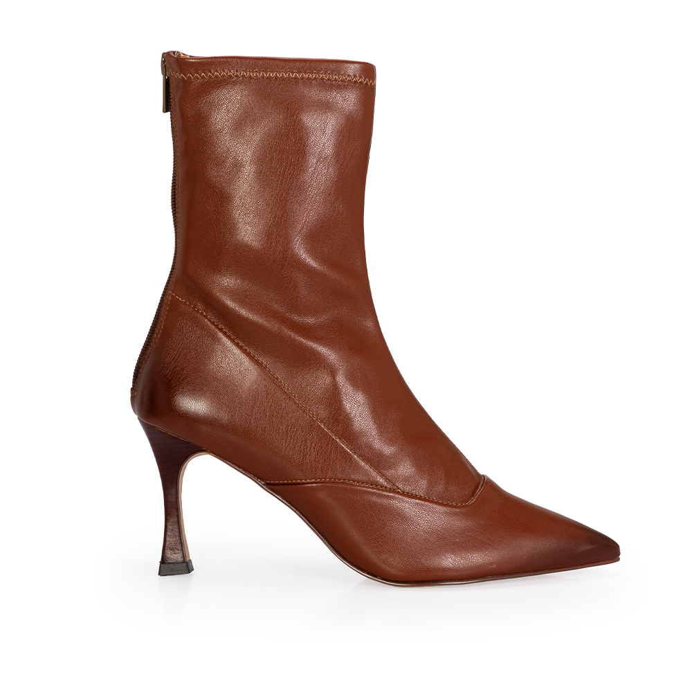 BOTA CANO M&Eacute;DIO STRETCH MARROM image number 0