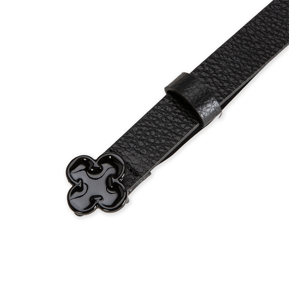 CINTO PRETO DE COURO FEMININO image number 2