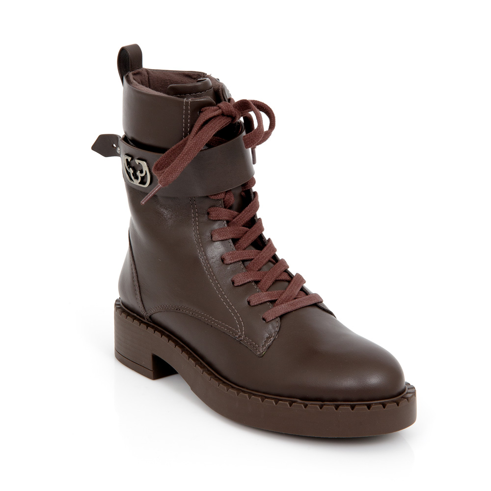 BOTA COTURNO MARROM TOBACCO DE COURO image number 3