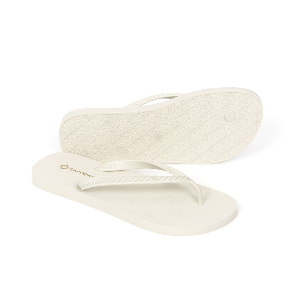 CHINELO DE DEDO BEGE VANILLA TRAMADO image number 3