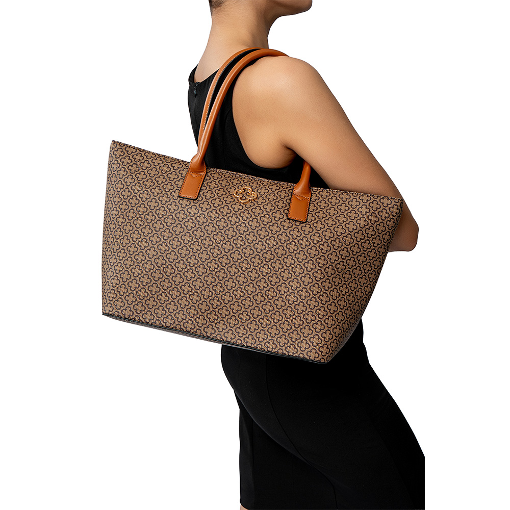 BOLSA GRANDE CARAMELO MONOGRAMA SHOPPER image number 1