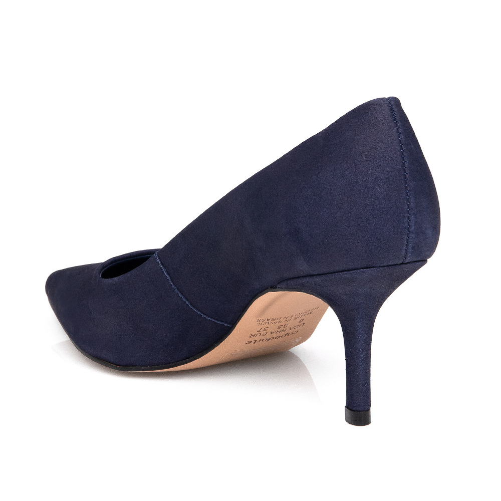 SCARPIN SALTO FINO MARINHO AZZURRO NOBUCK image number 2