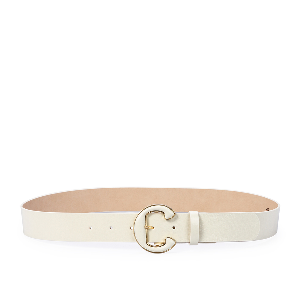 CINTO FEMININO BRANCO DUNA DE COURO VETRO image number 1