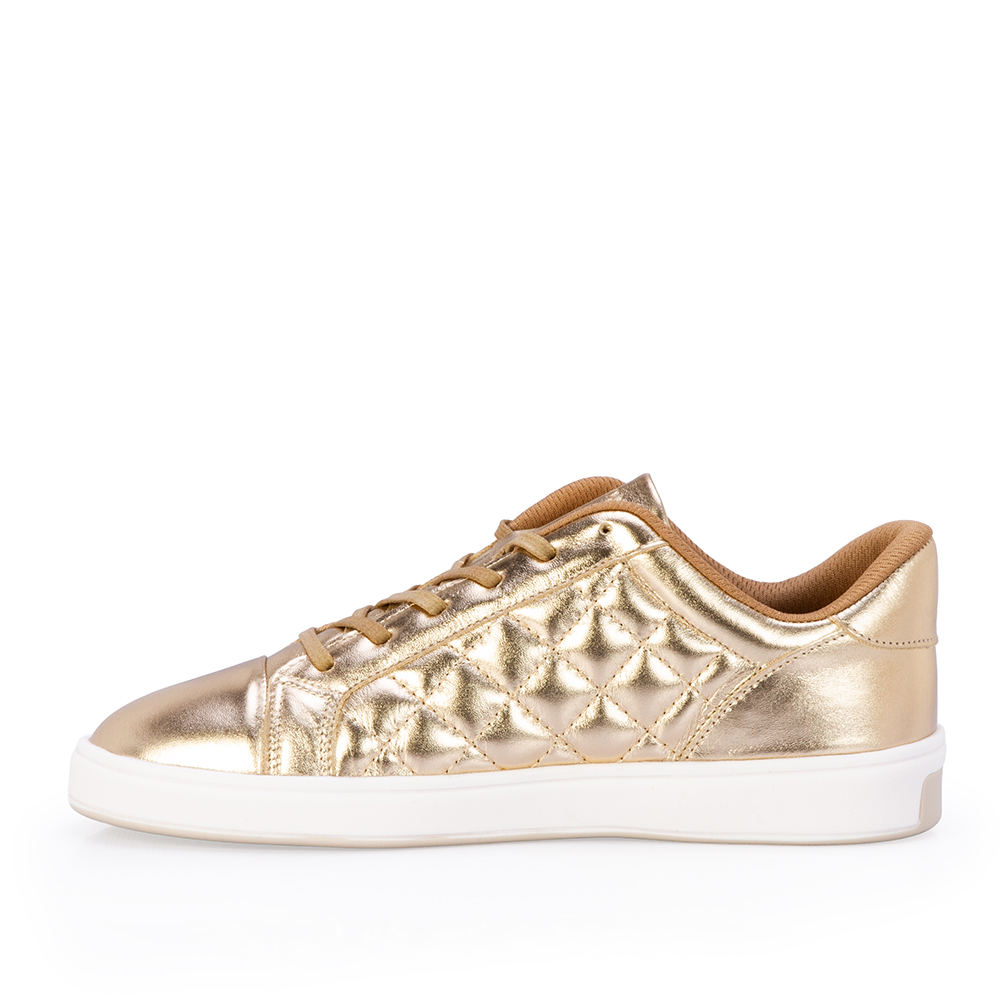 T&Ecirc;NIS FEMININO DOURADO DE COURO MATELASS&Ecirc; image number 2