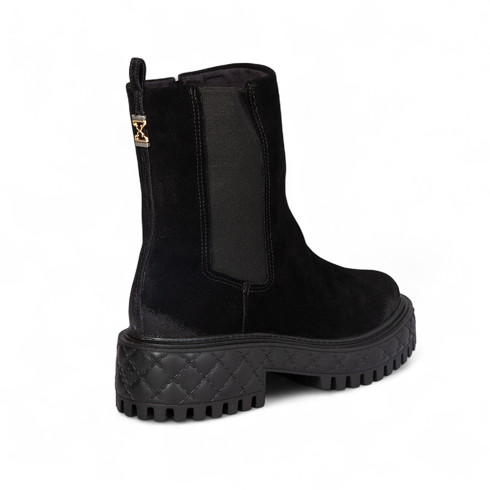 BOTA CANO MÉDIO PRETA DE CAMURÇA SUEDE image number 4
