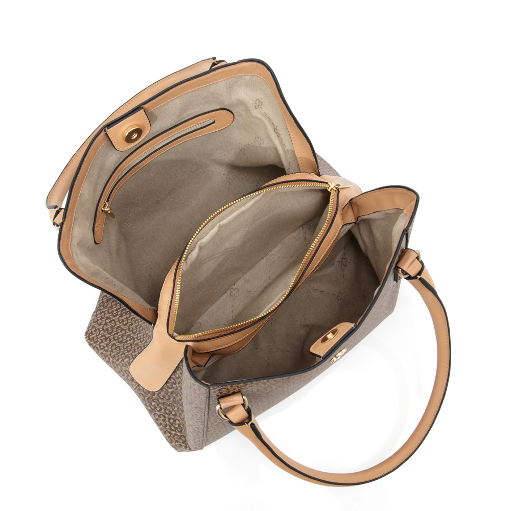 BOLSA SHOPPER BEGE NATURALE MONOGRAMA image number 4