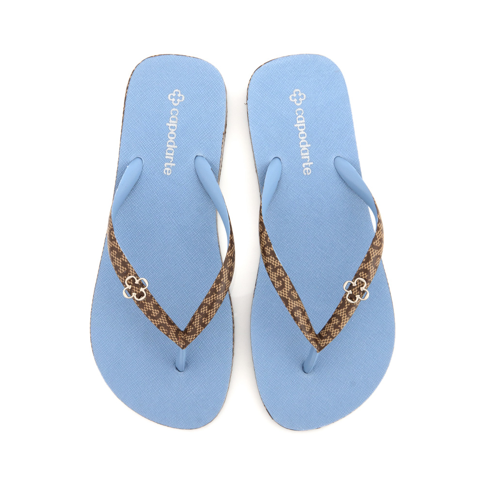 CHINELO DE DEDO AZUL CHIARO MONOGRAMA image number 4