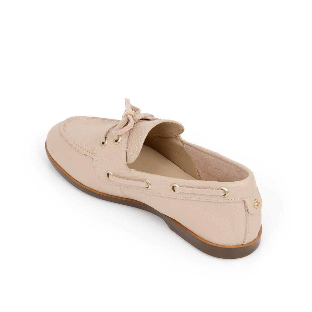 LOAFER MOCASSIM NUDE SEDA DE COURO image number 2