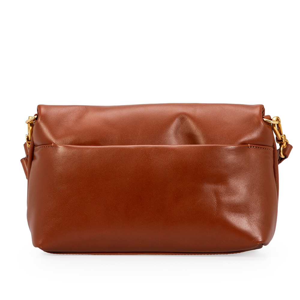 BOLSA SHOULDER BAG COURO CAMEL image number 2