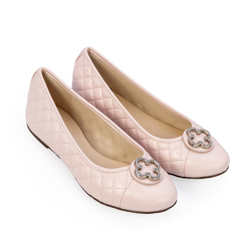 SAPATILHA CATHERINE INFANTIL COURO ROSA PEÔNIA image number 1