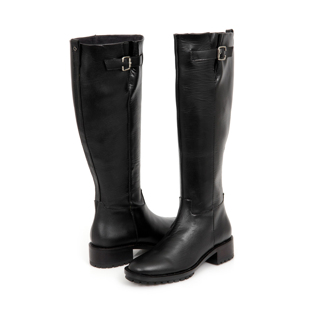 BOTA MONTARIA PRETA DE COURO image number 4