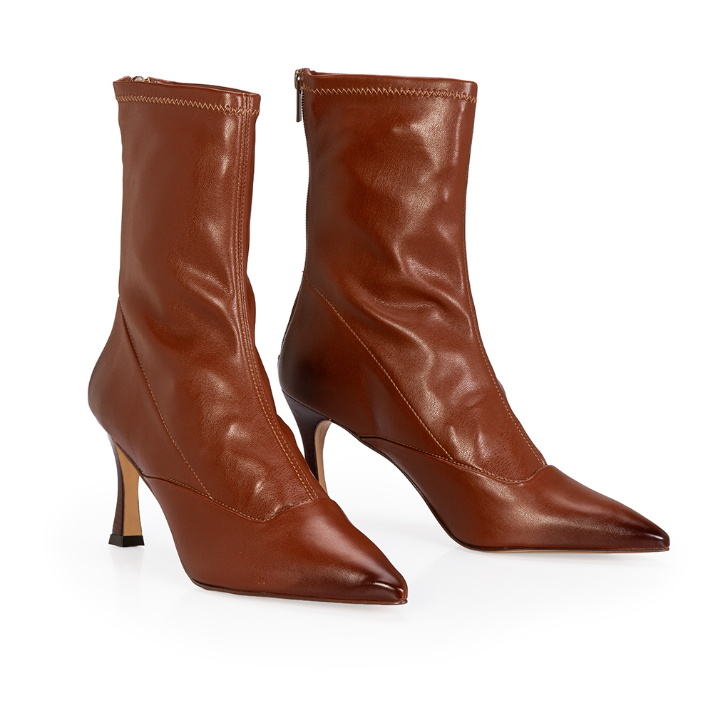 BOTA CANO M&Eacute;DIO STRETCH MARROM image number 2