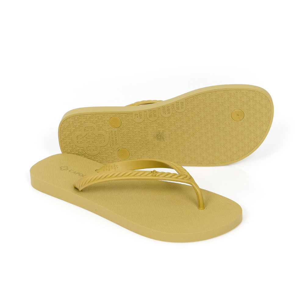 CHINELO DE DEDO AMARELO CITRINO TRAMADO image number 3