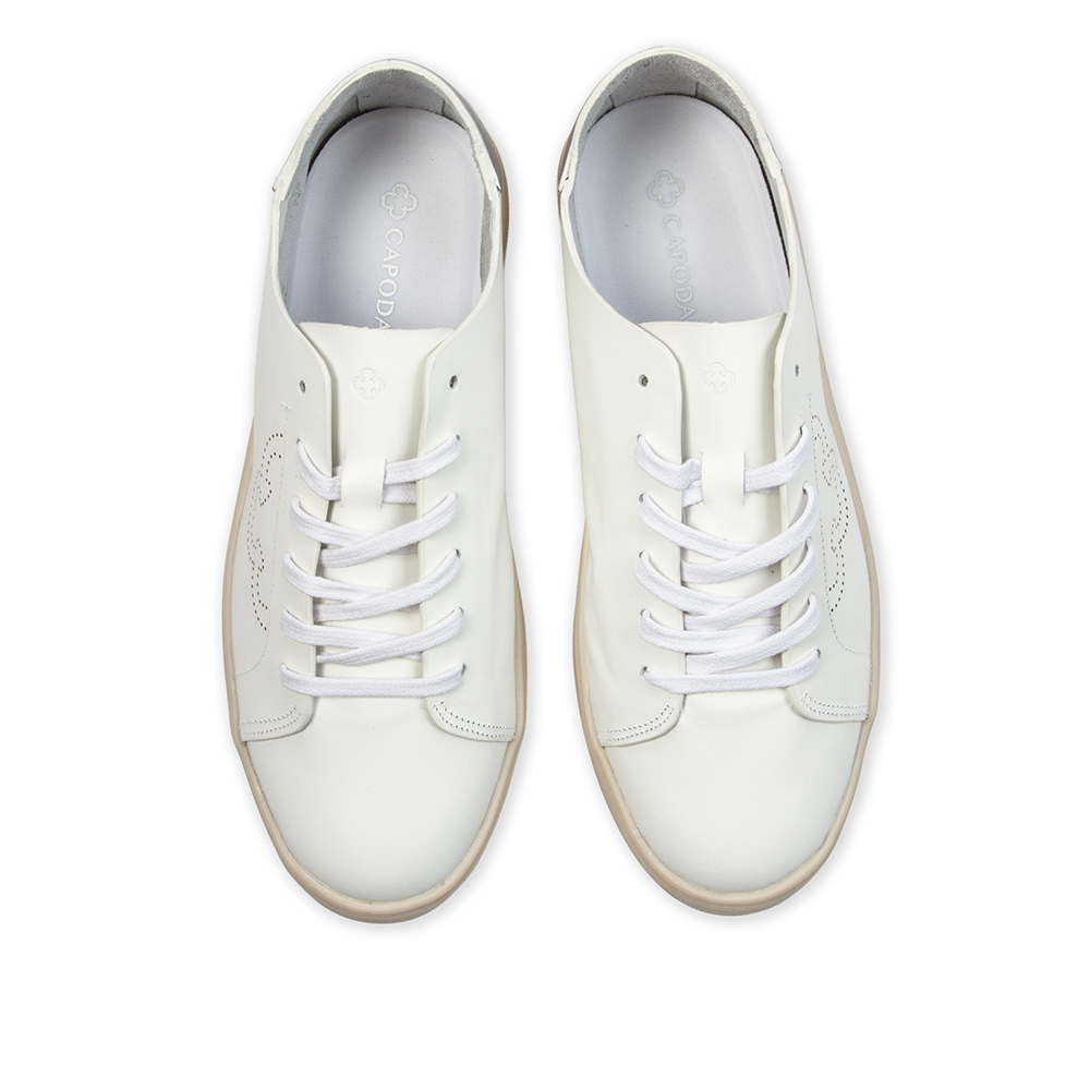 T&Ecirc;NIS CASUAL BRANCO DE COURO AMARRA&Ccedil;&Atilde;O FEMININO image number 4