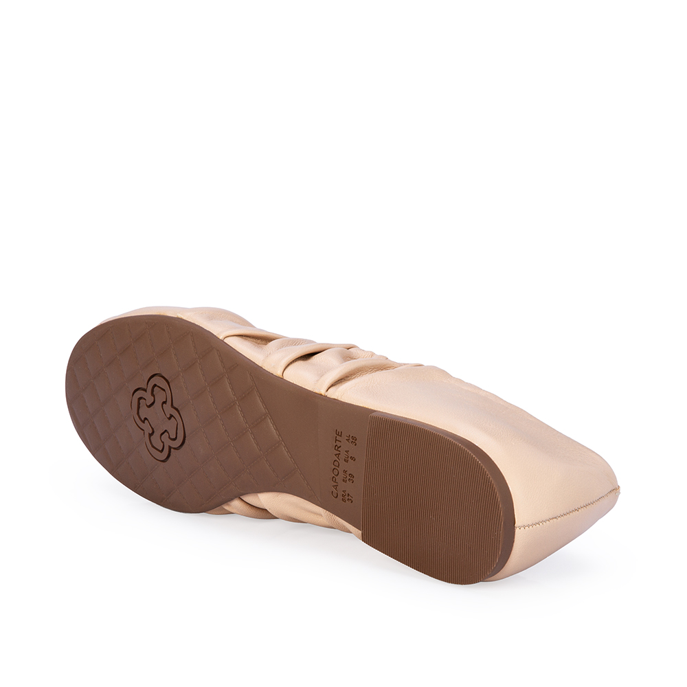 SAPATILHA BAILARINA NUDE SEDA DE COURO image number 3