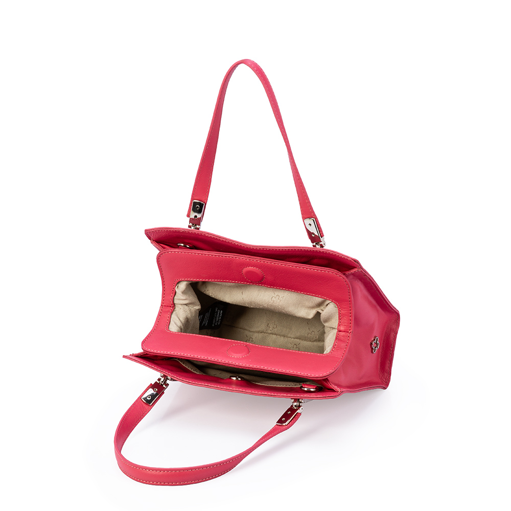 BOLSA TIRACOLO ROSA MAGN&Oacute;LIA DE COURO TOTE image number 4