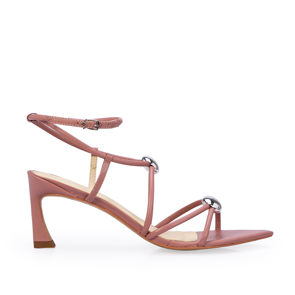 SAND&Aacute;LIA BICO FINO ROSA MALVA DE COURO image number 0