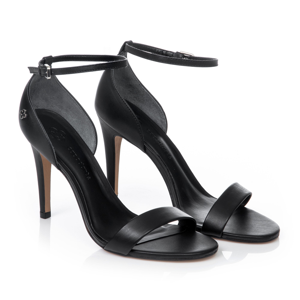 SAND&Aacute;LIA PRETA SALTO FINO DE COURO image number 1