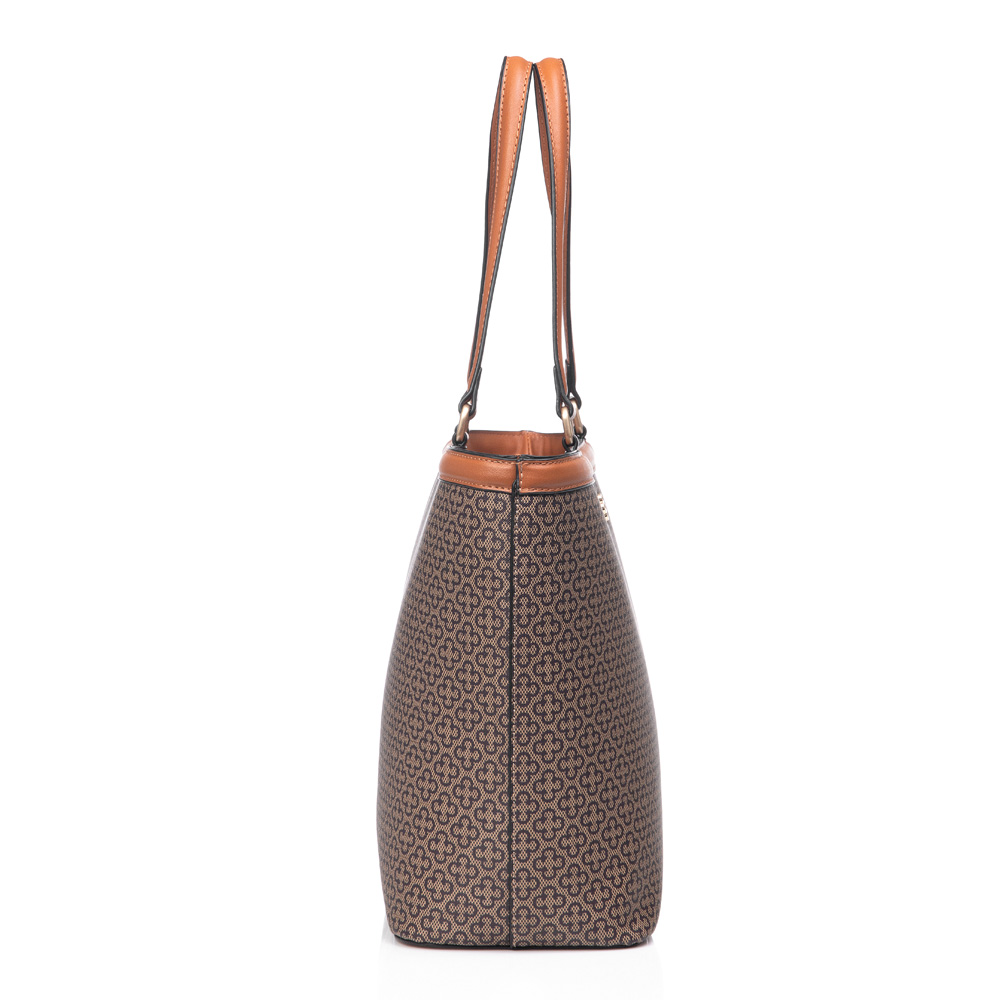 BOLSA GRANDE BEGE MONOGRAMA SHOPPER image number 1
