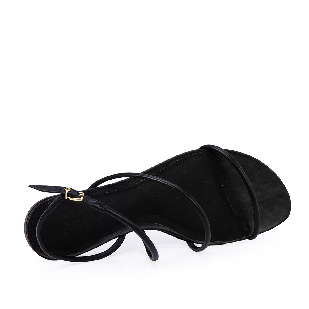 SAND&Aacute;LIA RASTEIRA PRETA DE COURO image number 4